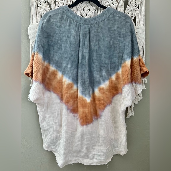 Dip-Dye Gauze Blouse - Picture 2 of 7